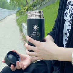 Wholesale Health Nano Energy Alkaline Water Flask pH 9.5+ Stainless Steel Alkaline Hydrogen Thermos Water Bottle water cup,OEM customized Alkaline water bottle with 7 water filter,Purithm