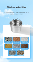 Wholesale Health Nano Energy Alkaline Water Flask pH 9.5+ Stainless Steel Alkaline Hydrogen Thermos Water Bottle water cup,OEM customized Alkaline water bottle with 7 water filter,Purithm