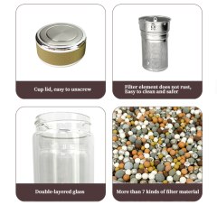 OEM Customized Glass Alkaline Water Purifier Bottle Alkaline Body ph Balance Energy Flask Ionizer Water Bottle,OEM 400ml Glass Alkaline Water Purifier Bottle Alkaline Body ph Balance Energy Flask Ionizer Water Bottle,Purithm