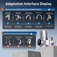 New Home Smart Screen UV Tap Water Purifier Directly Drinking Anti-scale and Remove Chlorine Kitchen Sink Water Filter Faucet,New Home Smart Screen UV Tap Water Purifier Directly Drinking Anti-scale and Remove Chlorine Kitchen Sink Water Filter Faucet,Purithm