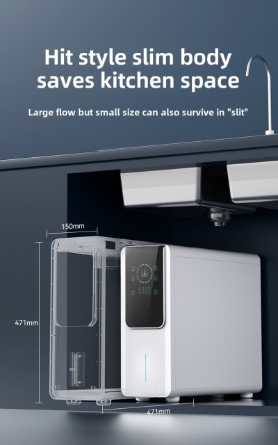 Household RO Reverse Osmosis Purifier water Filtration  systems Under Sink Three Stage Water Purifier Filter System for Home Drinking,800G Under Sink Reverse Osmosis Water Filter System Water Purifier,Purithm