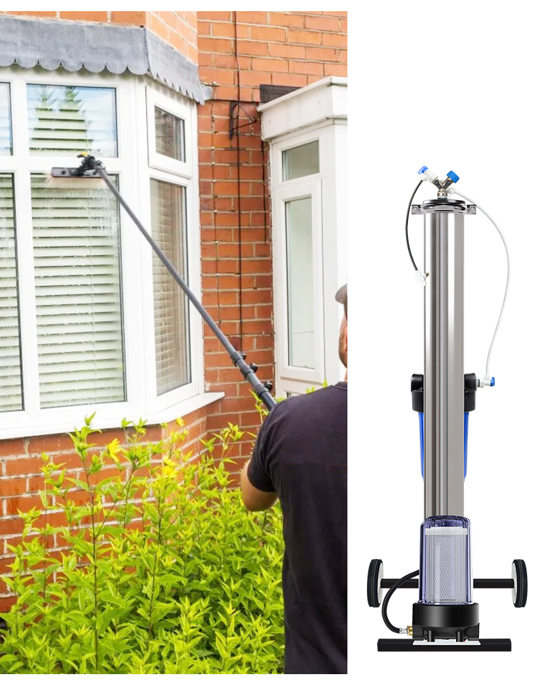 Stainless Steel RO DI Spotless Window Car Wash System Portable RO & DI Water Filter System Spotless Deionized Water for Window Cleaning Household Cleaning Tool & Accessory,RO DI Spotless Window Car Wash System Deionized Water Filter System,Purithm