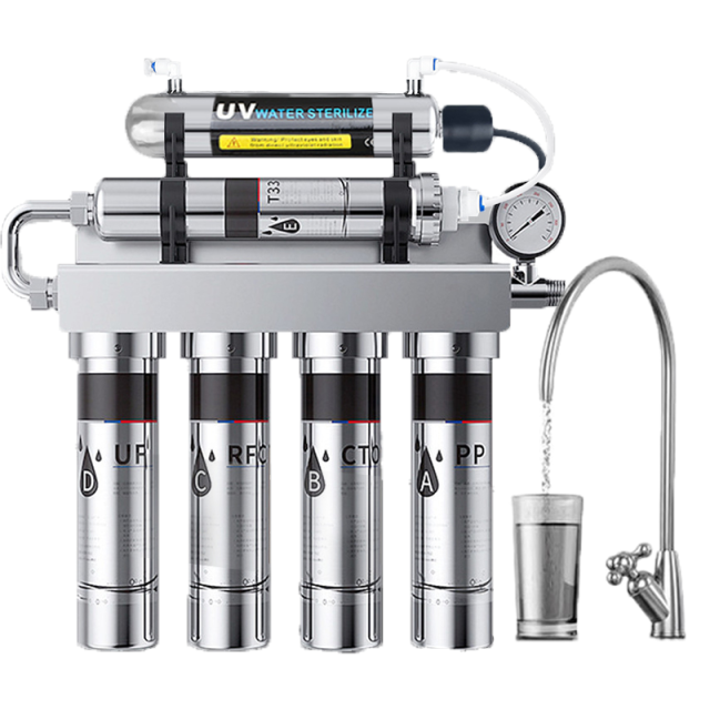 Upgraded Smart 90 Liters 6 Stages 304 Stainless Steel Home UV Water Purifier with 6W Light,Upgraded Smart 90 Liters 6 Stages 304 Stainless Steel Home UV Water Purifier with 6W Light,Purithm