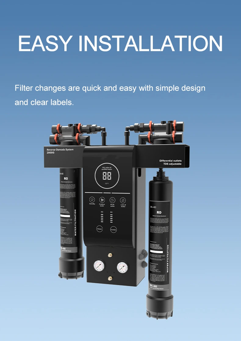 RO2000G Water Filtration System Reverse Osmosis DI Water Deionized Spotless Water for Car Wash Window Cleaning,RO2000G Water Filtration System Reverse Osmosis DI Water Deionized Spotless Water for Car Wash Window Cleaning,Purithm