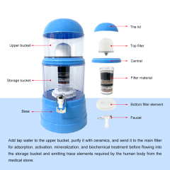 14L Water Dispenser Mineral Purifier Drinking Water Pot Ceramic 6 Layer Filter Mineral Water Purifier,Soudron 14L Water Dispenser Mineral Purifier Drinking Water Pot Ceramic 6 Layer Filter Mineral Water Purifier,Purithm