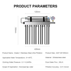 Factory Direct Sales Wholesale Tap Water Filter Purifier 5-grade Stainless Steel UF Water Filter system Under Sink for Household Use,Factory Direct Sales Wholesale Tap Water Filter Purifier 5-grade Stainless Steel UF Water Filter Under Sink for Household Use,Purithm