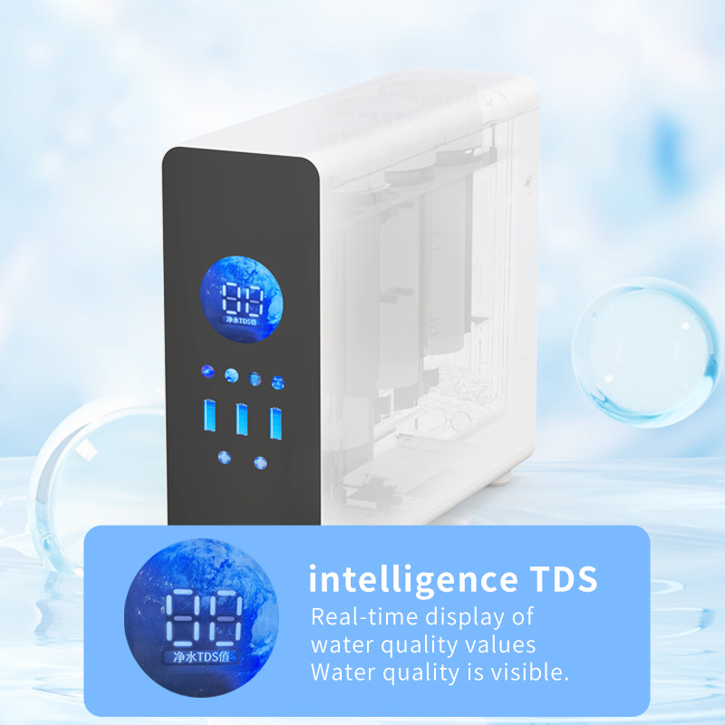 Customizable 600G/800G High-Flow Dual-Output Water Purifier Home Under-Sink Reverse Osmosis Drinking Water System Tap Water Filtration RO Purifier,5 Stage Under-Sink RO Purifier 600G Electric Water Filter Household Reverse Osmosis System for Kitchen Tankless Electric,Purithm