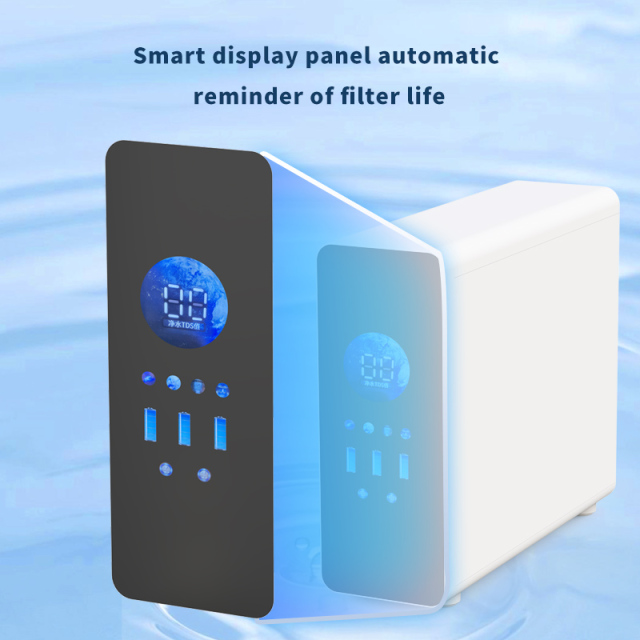 Customizable 600G/800G High-Flow Dual-Output Water Purifier Home Under-Sink Reverse Osmosis Drinking Water System Tap Water Filtration RO Purifier,5 Stage Under-Sink RO Purifier 600G Electric Water Filter Household Reverse Osmosis System for Kitchen Tankless Electric,Purithm