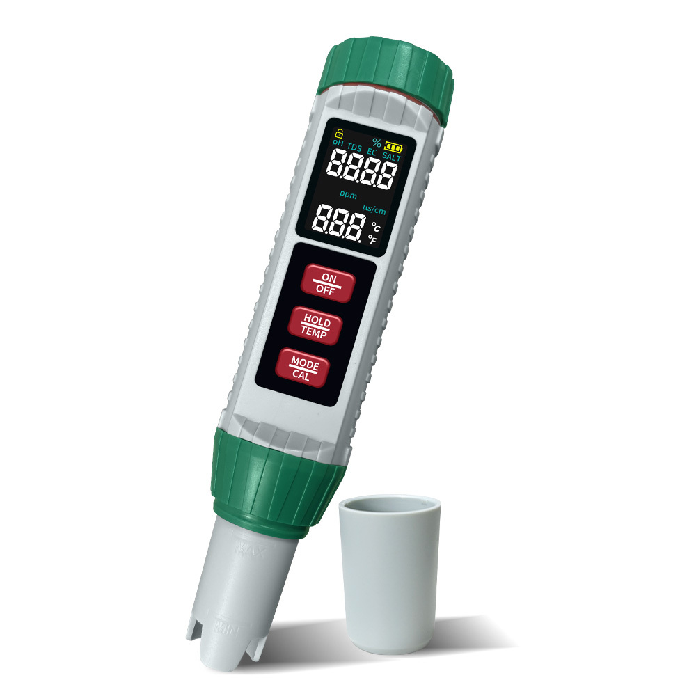 2025 Newest pH Meter 5 in 1 Multiparameter Tester Water Quality pH Meter TDS Tester pH EC Salinity TEMP Meter for Swimming Pools,2025 Newest pH Meter 5 in 1 Multiparameter Tester Water Quality pH Meter TDS pH EC Salinity TEMP Meter for Swimming Pools,Purithm