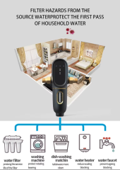 Easy Housing Whole House Home Undersink Water Filter Pre-Filter with Backwash Battery-Powered for Household Use,Easy Housing Whole House Home Undersink Water Filter Pre-Filter with Backwash Battery-Powered for Household Use,Purithm