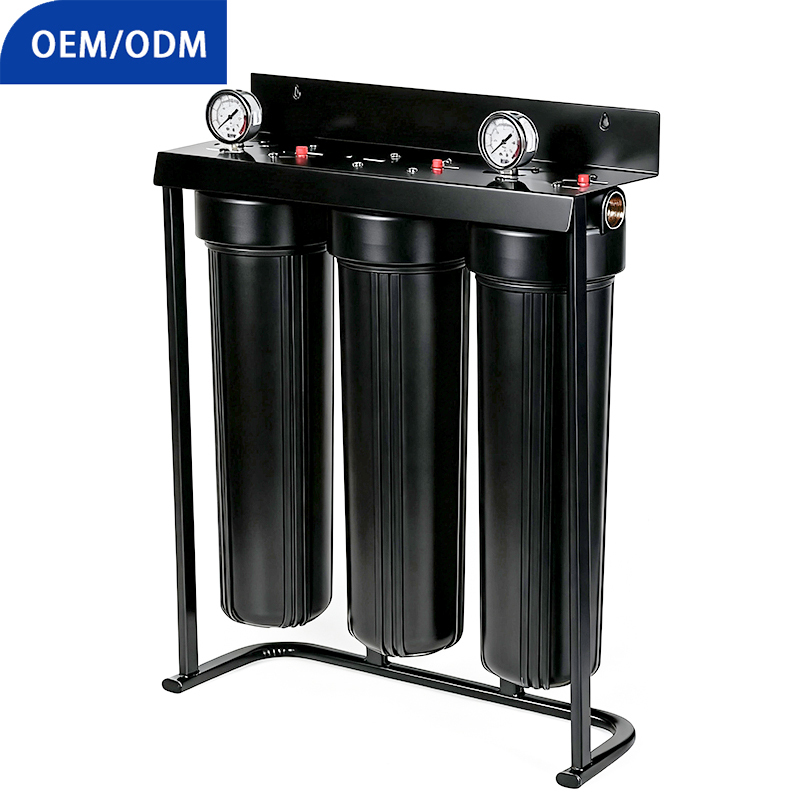 Wholesale Big Blue Water Filter Whole House Large Flow Jumbo 20 4.5inch Commercial Water Purifier System with Pressure Gage,Canada Wholesale Big Blue Water Filter Whole House Large Flow Jumbo 20 4.5inch Water Purifier System with Pressure Gage,Purithm