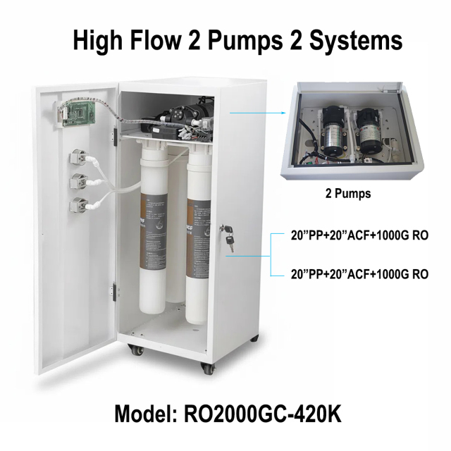 2000GPD 5LPM 0.6TPH Reverse Osmosis Water Filter Purifier RO System for Commercial Hotel Restaurant Household Home Drinking,2000GPD 5LPM 0.6TPH Reverse Osmosis Water Filter Purifier RO System,Purithm