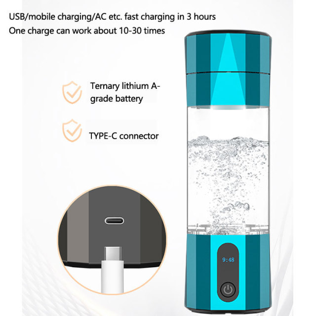 Portable 6000ppb Cold Battery-Powered Rich Hydrogen Water Bottle & Cup Generator with SPE/PEM Filter,Portable Hydrogen Water Bottle&Cup Generator with SPE/PEM Filter,Purithm