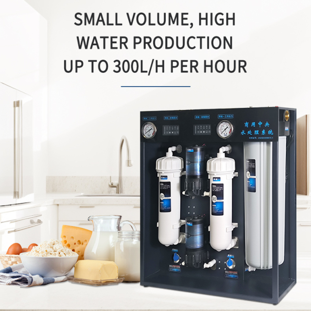 Commercial 1600GPD 6-Grade Reverse Osmosis Water Filter Self-Cleaning Central Water Treatment System USB/Electric for Hotels,Reverse Osmosis Water Purifier for Commercial Hotel coffee shop,Purithm