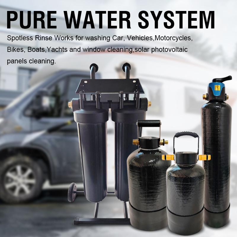 Pure Water Window Cleaning System Portable DI Resin Water Filter for Window Cleaning Services Reusable Resin Water Filter Fiberglass Carbon Tank,Pure Water Window Cleaning System Machine RO Pure Water Filter System,Purithm
