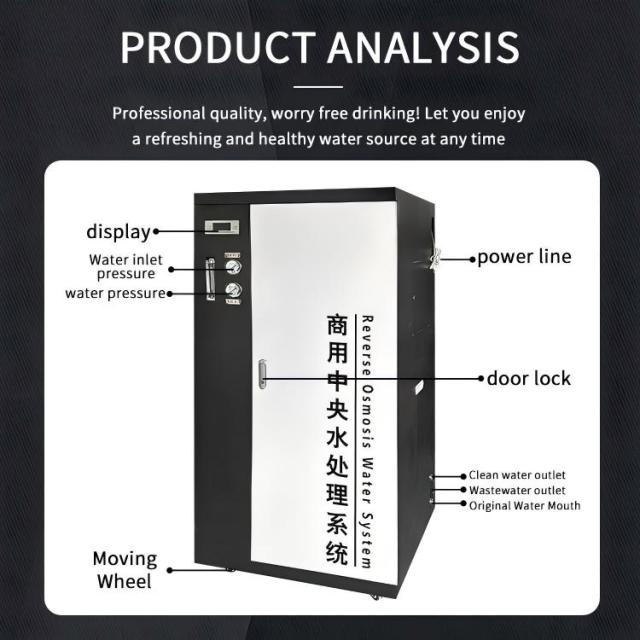 Commercial and Industrial Alkaline Water Ionizer Portable Reverse Osmosis System Electric Power Source for Household Use,Commercial RO Water Purification System Reverse OsmosisWater Purifier,Purithm