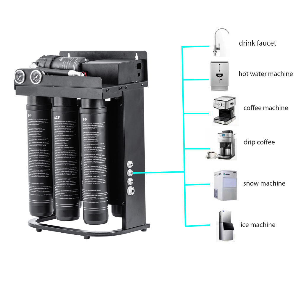 High-Flow Commercial 800GPD Reverse Osmosis Purification system RO Water Filter System for home business,Quick Installation 800GPD Compact Reverse Osmosis 5-Stage Filtration Water Filter System Home Hotel Use Electric Under-Sink,Purithm