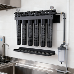 Commercial High-Flow Fast Fitting  Water Purifier for Outdoor Coffee Beverages Manual Ice Cart RV Use,Commercial Grade 6 High-Flow Fast Fitting Plastic Water Purifier for Outdoor Home Use for Coffee Beverages Manual Ice Cart RV,Purithm