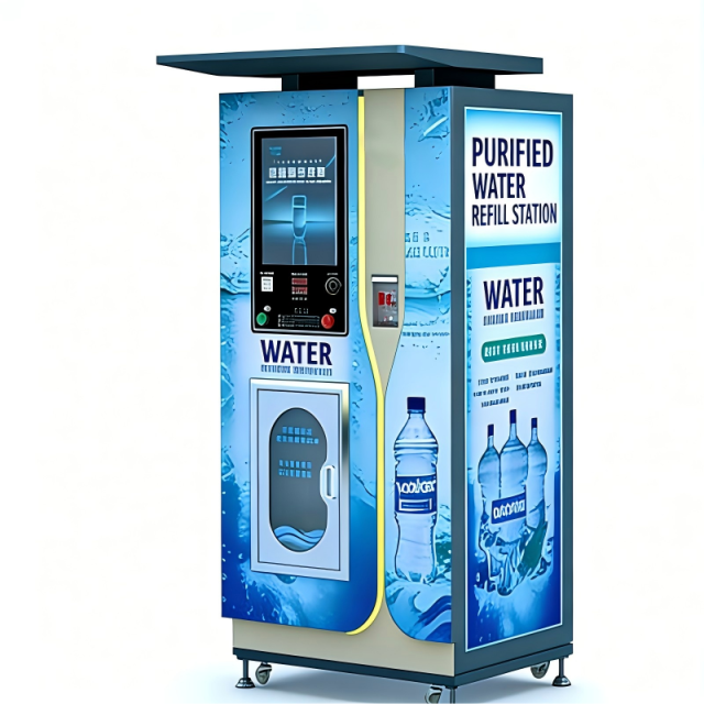 24 Hour Community Commercial Water Vending Machine Cold Drink Dispenser Coin, Banknote & QR Code Payment Supported,Community Commercial Water Vending Machine Cold Drink water dispenser,Purithm