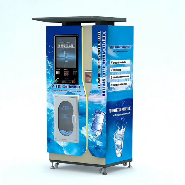 24 Hour Community Commercial Water Vending Machine Cold Drink Dispenser Coin, Banknote & QR Code Payment Supported,Community Commercial Water Vending Machine Cold Drink water dispenser,Purithm