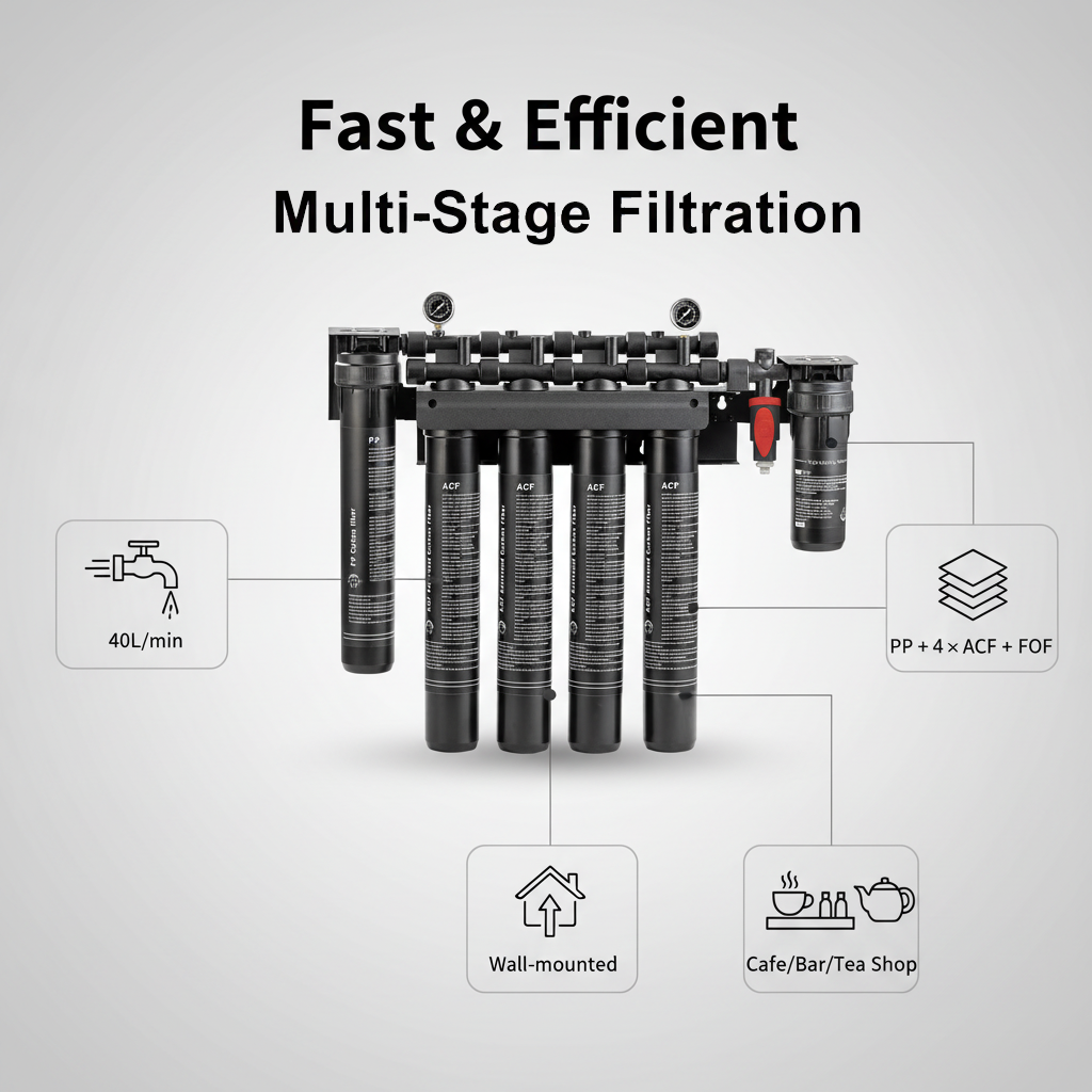 Commercial High Flow Activated Carbon Water Filter System for Coffee Ice Maker,Commercial Activated Carbon Water Filter System for Coffee Ice Maker,Purithm