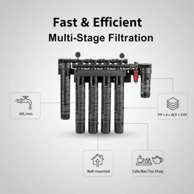Commercial High Flow Activated Carbon Water Filter System for Coffee Ice Maker,Commercial Activated Carbon Water Filter System for Coffee Ice Maker,Purithm