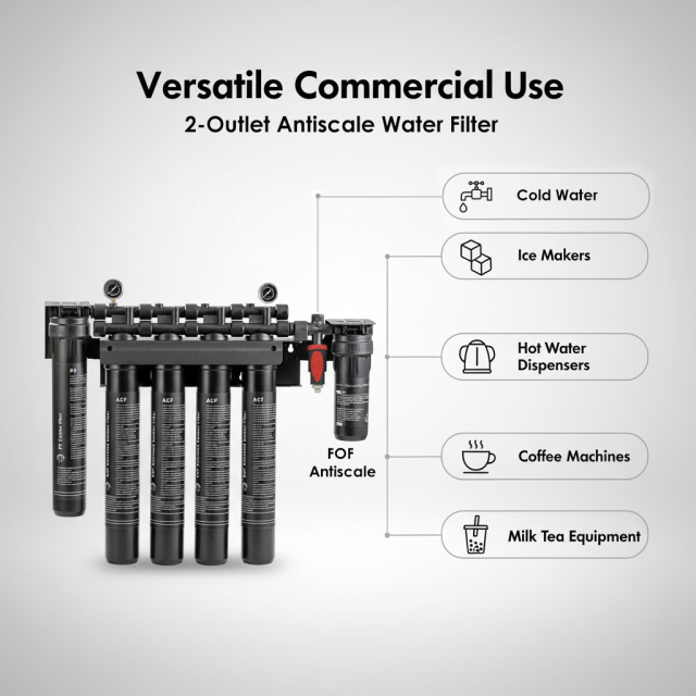 Commercial High Flow Activated Carbon Water Filter System for Coffee Ice Maker,Commercial Activated Carbon Water Filter System for Coffee Ice Maker,Purithm
