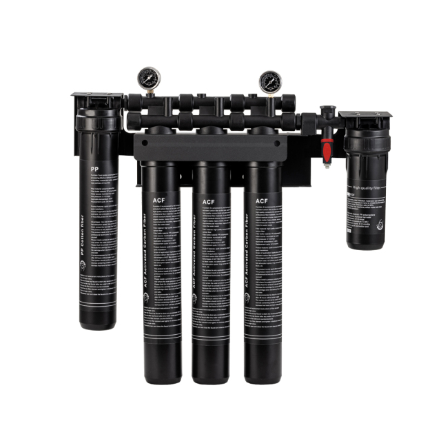 Ice Machine Coffee Machine Filter Water Purifier 5 Levels Commercial High Flow Activated Carbon 24-30LPM Anti-scaling water Purifier,Commercial Activated Carbon Water Filter system for coffee ice machine,Purithm