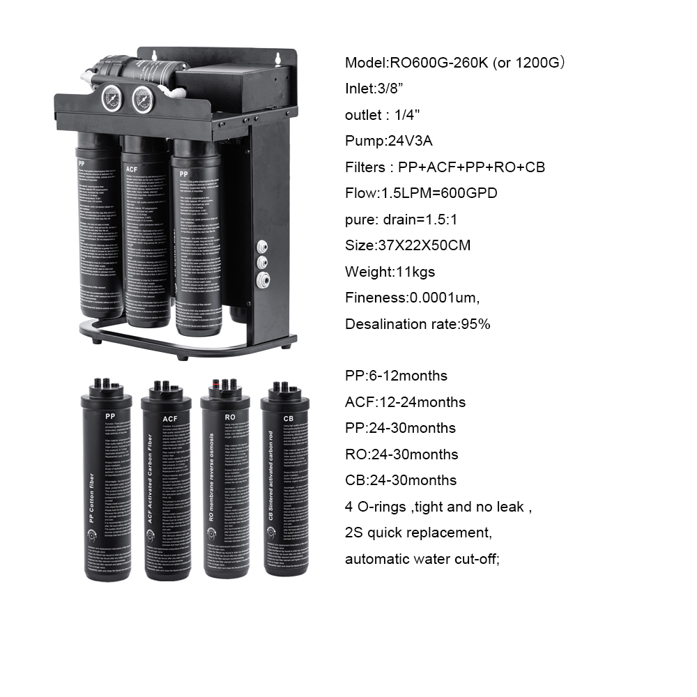 600GPD RO System Alkaline Mineral KDF Purifier Electric Household Water Filter Commercial Reverse Osmosis Purifier OEM,Household Water Filter Commercial Reverse Osmosis Purifier OEM,Purithm