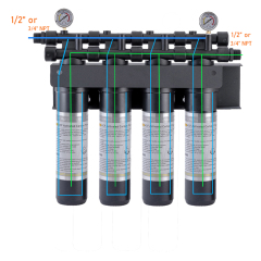 36Lpm High-Flow Quick Change Water Filter System for Household Commercial Coffee & Ice Machine Hotel Kitchen,High-Flow Quick Change Water Filter System for Household Commercial,Purithm
