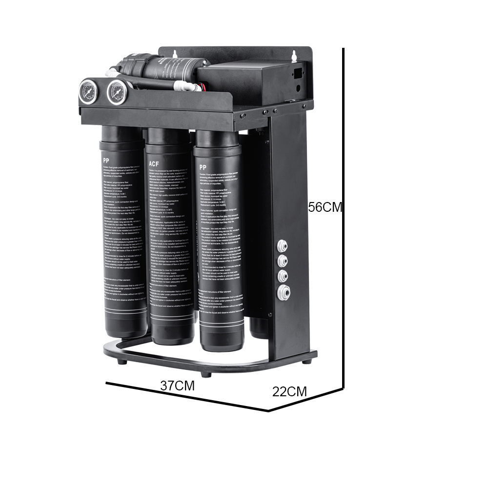 High-Flow Commercial 800GPD Reverse Osmosis Purification system RO Water Filter System for home business800GPD Compact RO System Quick-Fit Reverse Osmosis Water Filter Alkaline Mineral KDF Purifier Electric for Home Use Sink,High-Flow Commercial 800GPD Reverse Osmosis system,Purithm