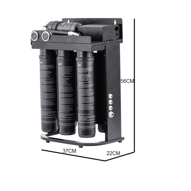 High-Flow Commercial 800GPD Reverse Osmosis Purification system RO Water Filter System for home business800GPD Compact RO System Quick-Fit Reverse Osmosis Water Filter Alkaline Mineral KDF Purifier Electric for Home Use Sink,High-Flow Commercial 800GPD Reverse Osmosis system,Purithm