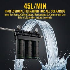 High Flow Folded Activated Carbon Fiber 45L/Min Pre-filter Water Purifier Coffee Shops Home and Commercial Use Car-mounted,High Flow Folded Activated Carbon Fiber 45L/Min Pre-filter Water Purifier Coffee Shops Home and Commercial Use Car-mounted,Purithm