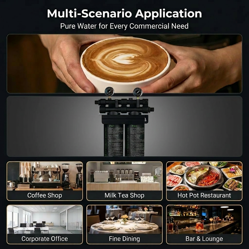 High Flow Folded Activated Carbon Fiber 45L/Min Pre-filter Water Purifier Coffee Shops Home and Commercial Use Car-mounted,High Flow Folded Activated Carbon Fiber 45L/Min Pre-filter Water Purifier Coffee Shops Home and Commercial Use Car-mounted,Purithm
