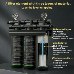 High Flow Folded Activated Carbon Fiber 45L/Min Pre-filter Water Purifier Coffee Shops Home and Commercial Use Car-mounted,High Flow Folded Activated Carbon Fiber 45L/Min Pre-filter Water Purifier Coffee Shops Home and Commercial Use Car-mounted,Purithm
