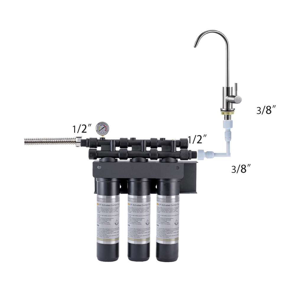 24LPM Coffee Ice water filter Machine Beverage Water Filter High-Flow Quick Fitting for Commercial Use Household,24LPM Water Filter High-Flow Quick Fitting for Commercial Household,Purithm