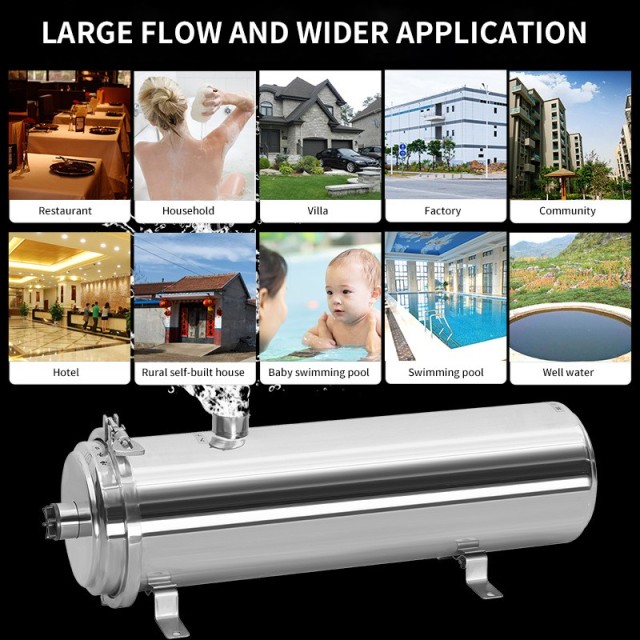 20000 L/H Whole House Water Treatment SS 304 PVDF Washable Membrane Stainless Steel UF Water Filter system,20000 L/H Whole House Water Treatment Appliances SS 304 Housing PVDF Washable Membrane Stainless Steel UF Water Filter,Purithm