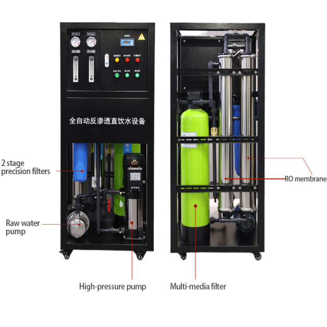 500 L/H RO Reverse Osmosis Water Filtration System Purification Equipment for Industrial Water Treatment System,Reverse Osmosis Water Filtration System Purification Equipment,Purithm