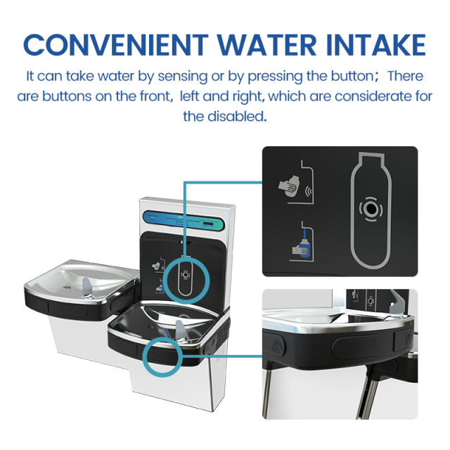 304 Stainless Steel Wall Mounted Bottle Filling Station Drinking Water Fountain Water Cooler,automatic water dispenser purifier with drinking water fountains,Purithm