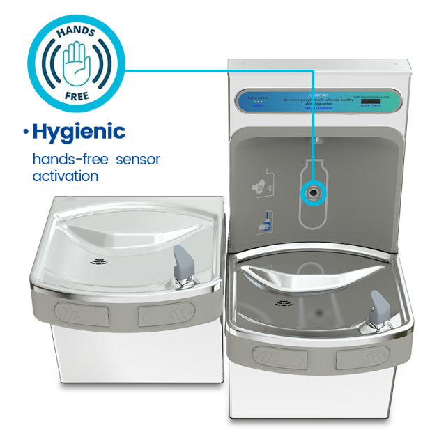 New Arrival Wholesale Stainless Steel Wall Mounted Bottle Filling Station Drinking Water Fountain Water Cooler,New Arrival Wholesale Stainless Steel Wall Mounted Bottle Filling Station Drinking Water Fountain Water Cooler,Purithm