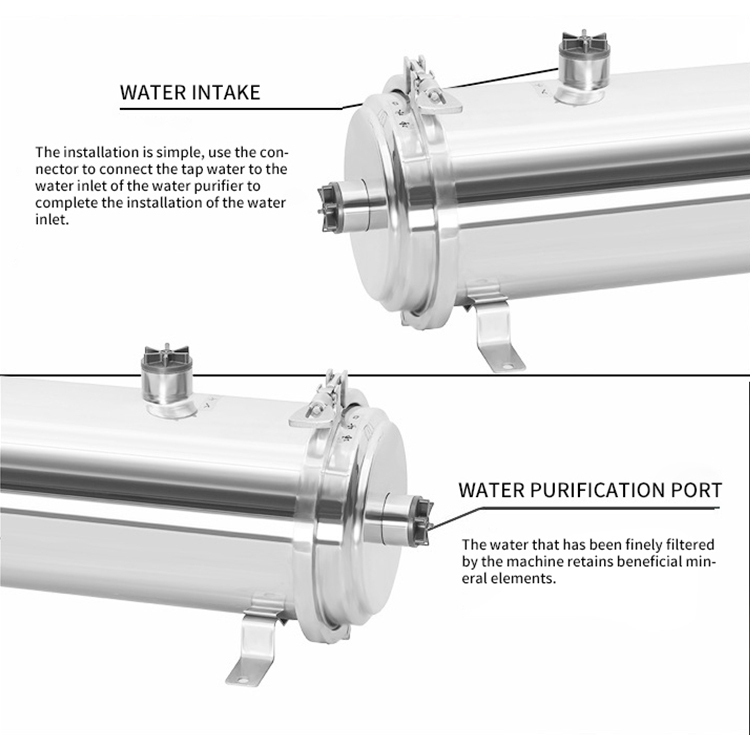 1000-20000L/H Washable PVDF Ultrafiltration Whole House Filter 0.01 Micron Stainless Steel UF Water Purifier,Washable PVDF Ultrafiltration Whole House Filter Water Purifier,Purithm