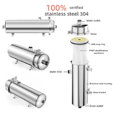 1000-20000L/H Washable PVDF Ultrafiltration Whole House Filter 0.01 Micron Stainless Steel UF Water Purifier,Washable PVDF Ultrafiltration Whole House Filter Water Purifier,Purithm