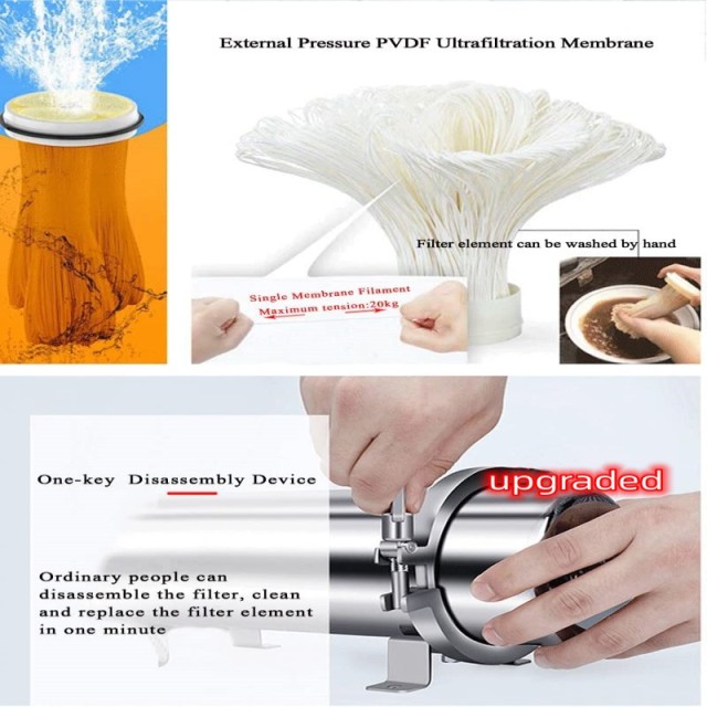 1000/3000/5000/8000 /10000L Whole House Washable UF Membrane Water Purifier Machine PVDF Ultra Filtration Water System,1000/3000/5000/8000 /10000L Whole House Hands Washable UF Membrane Water Purifier Machine PVDF Ultra Filtration Water System,Purithm