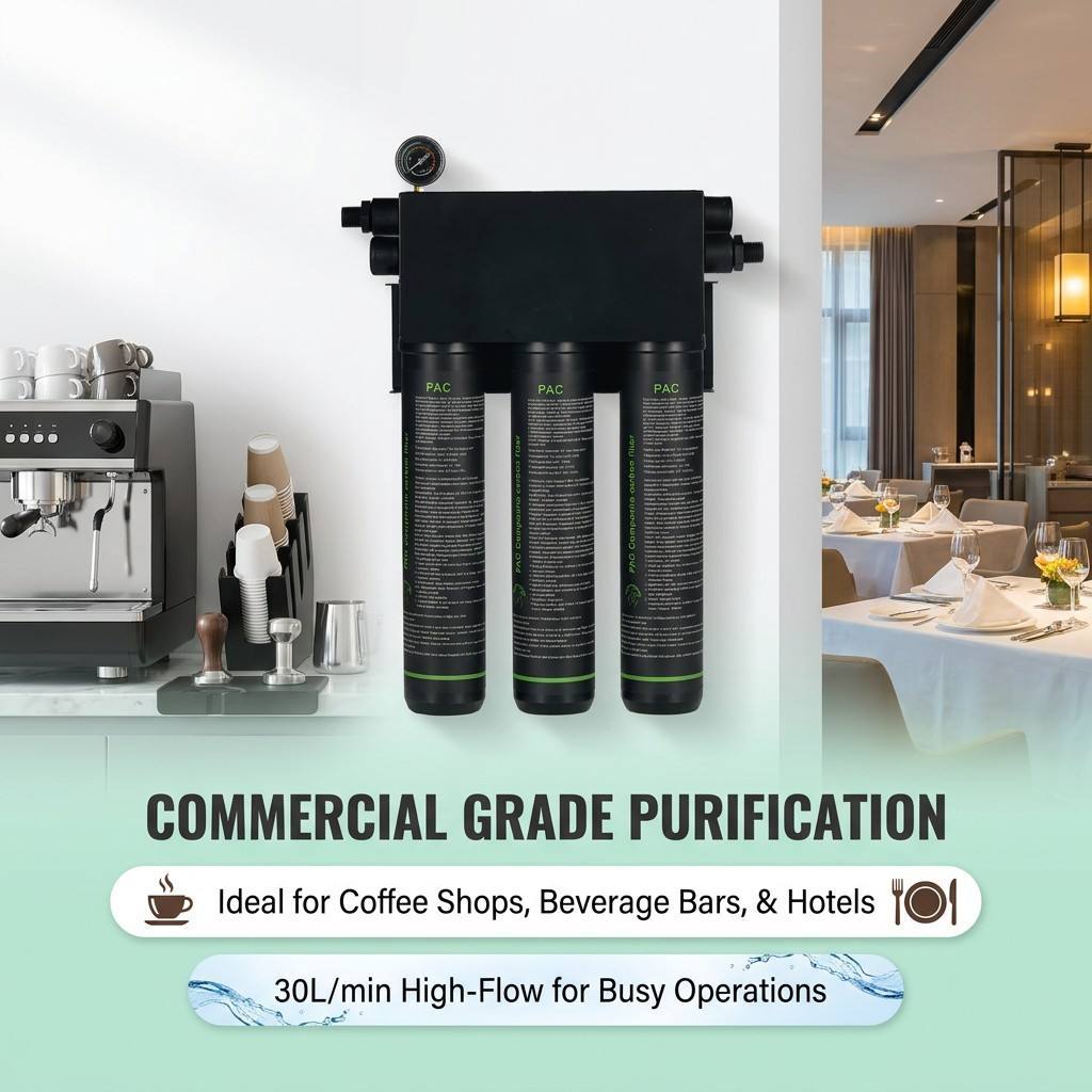 Customized Manual 30L Wall-mounted Carbon Fiber Front Water Purifier 30L/min for Home Commercial RV Outdoor Use,Can Be Mass Customized Manual 30L Wall-mounted Carbon Fiber Front Water Purifier 30L/min for Home Commercial RV Outdoor Use,Purithm