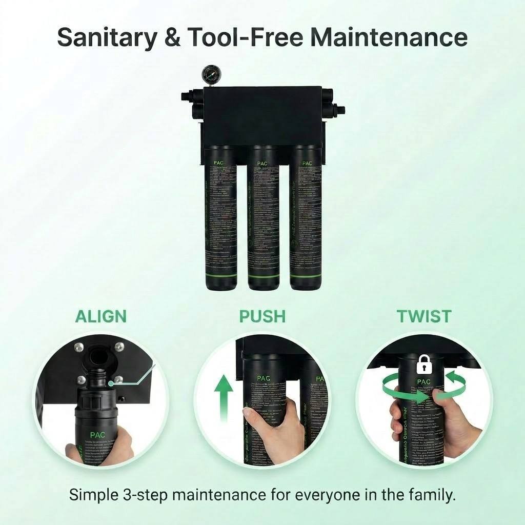 Customized Manual 30L Wall-mounted Carbon Fiber Front Water Purifier 30L/min for Home Commercial RV Outdoor Use,Can Be Mass Customized Manual 30L Wall-mounted Carbon Fiber Front Water Purifier 30L/min for Home Commercial RV Outdoor Use,Purithm