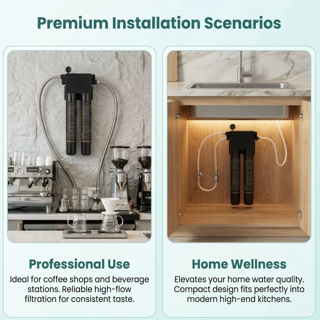 Customized Manual 20L Wall-mounted Carbon Fiber Front Water Purifier 20L/min Household Commercial RV Outdoor Use 0.5,Can Be Mass Customized Manual 20L Wall-mounted Carbon Fiber Front Water Purifier 20L/min Household Commercial RV Outdoor Use 0.5,Purithm