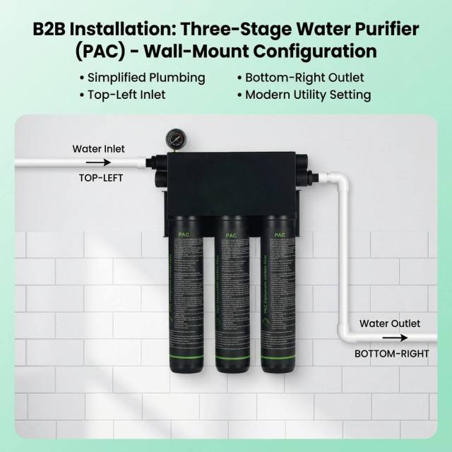 Customized Manual 30L Wall-mounted Carbon Fiber Front Water Purifier 30L/min for Home Commercial RV Outdoor Use,Can Be Mass Customized Manual 30L Wall-mounted Carbon Fiber Front Water Purifier 30L/min for Home Commercial RV Outdoor Use,Purithm