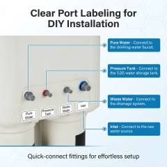 Reverse Osmosis Purifier System Quick Connect Under Sink RO Water Filter 100G for Home RV Outdoor ODM OEM,Reverse Osmosis Purifier System Quick Connect Under Sink RO Water Filter 100G for Home RV Outdoor ODM OEM,Purithm
