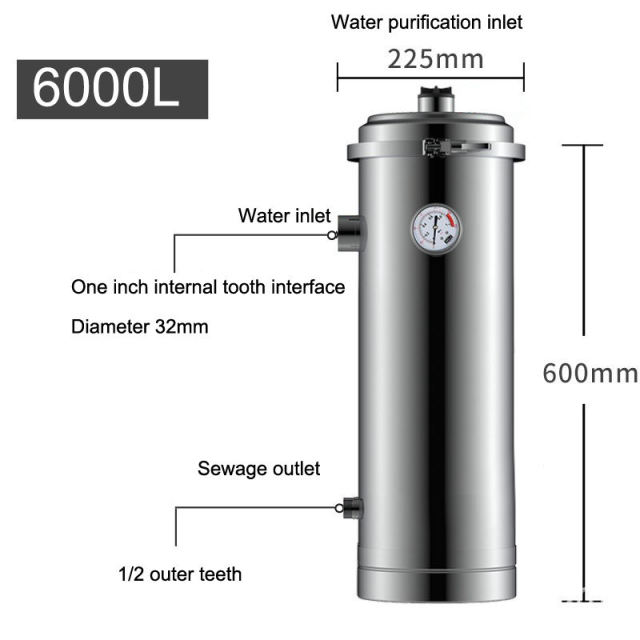 SS304 UF Water Filter PVDF Washable Membrane Backwash Design No Replace Cartridge Wall-mounted Whole House,SS304 UF Water Filter PVDF Washable Membrane Backwash Design No Replace Cartridge Wall-mounted Whole House,Purithm