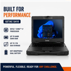 Getac S410 Rugged Laptop | Semi-Rugged Industrial Laptop for Field Service & Manufacturing